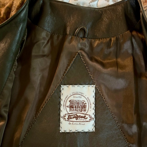 Vintage 1980’s EUGENE OF AUSTRALIA printed-leather super-soft-leather jacket! - Picture 8 of 10